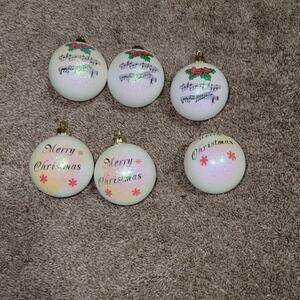 Vintage Trim A Home Unbreakable Christmas Santa Ornaments Plastic 1980’s‎ K Mart